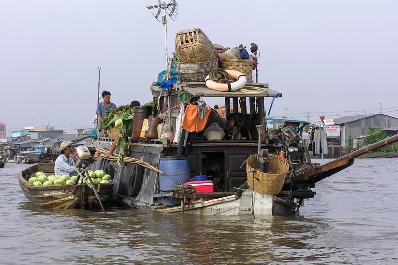 Varen in de Mekong Delta